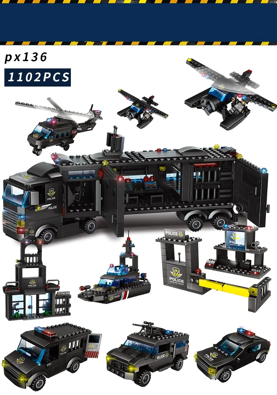 Bloques de construcción de la policía de portaaviones militares