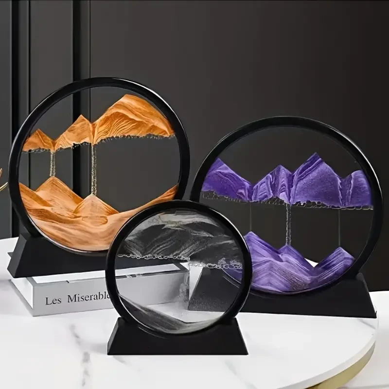 Pintura de arena 3D con rotación de 360 grados: Cambio morfológico - Decoración artística en vidrio