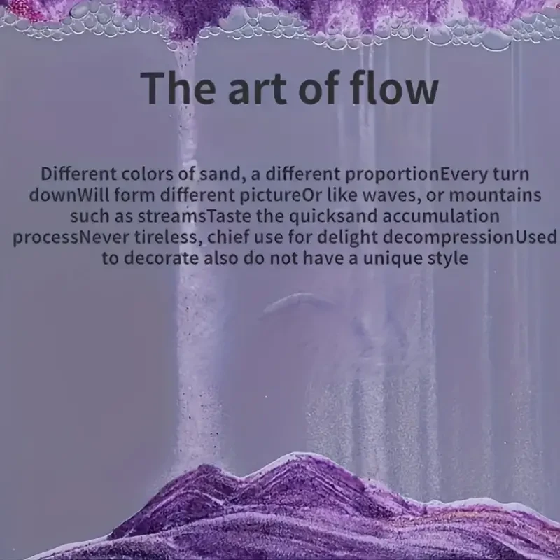 Pintura de arena 3D con rotación de 360 grados: Cambio morfológico - Decoración artística en vidrio