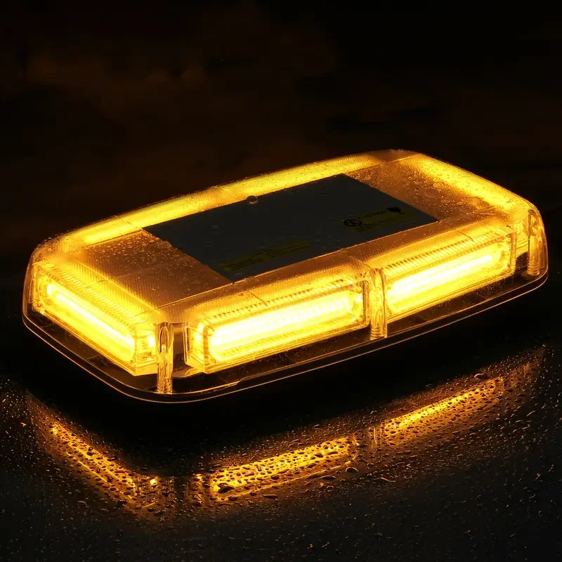 Luz LED COB de emergencia de alta visibilidad, magnética, enchufable, de 12/24 V, con 7 modos y batería de larga duración.