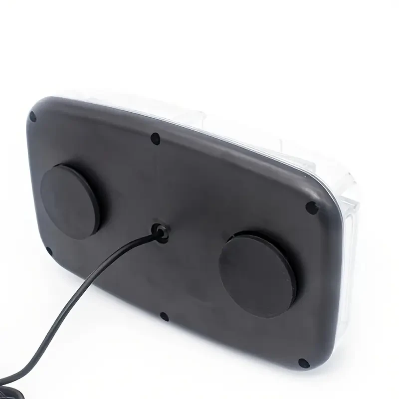 Luz LED COB de emergencia de alta visibilidad, magnética, enchufable, de 12/24 V, con 7 modos y batería de larga duración.