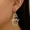 Pendientes y colgante de muñeco de nieve