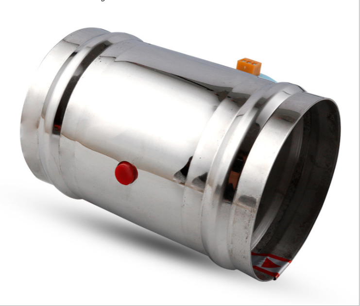 Compuerta de aire de acero inoxidable de 125 mm, 220 V