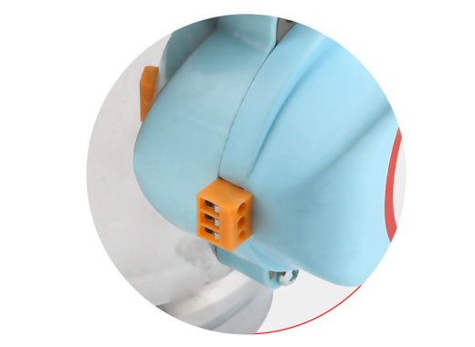 Compuerta de aire de acero inoxidable de 125 mm, 220 V