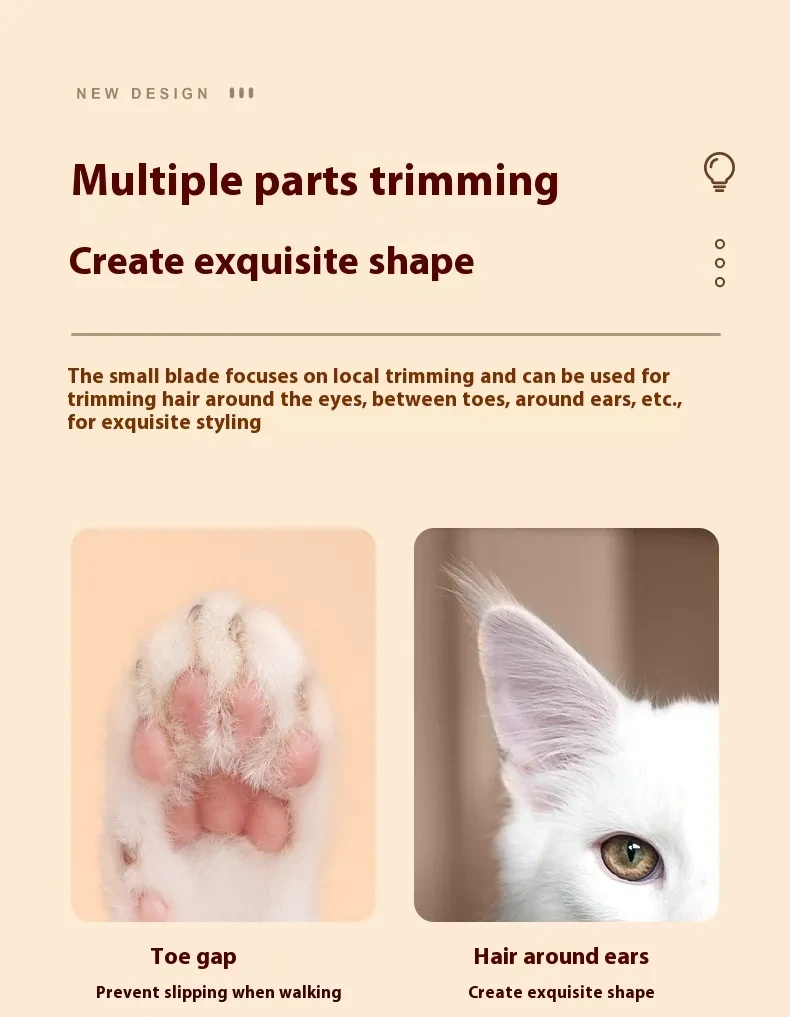 Recortador de patas para perros con luz LED, totalmente impermeable, con pantalla LED, cuchilla ancha