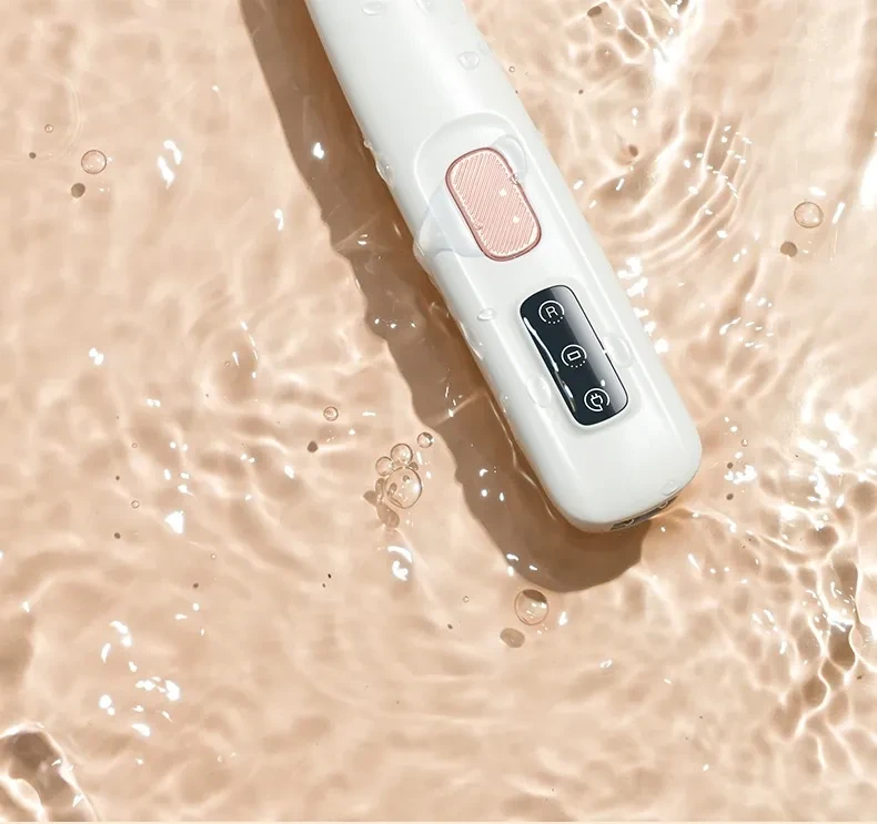 Recortador de patas para perros con luz LED, totalmente impermeable, con pantalla LED, cuchilla ancha