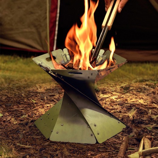 Calentador de fogatas para acampar al aire libre