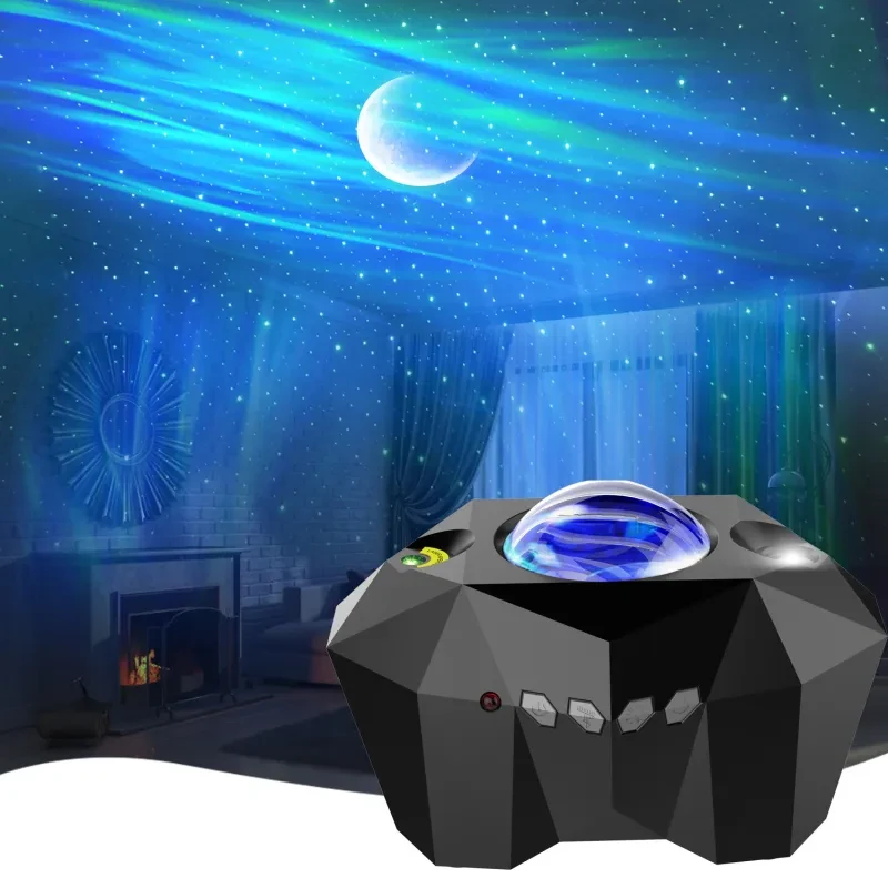 Proyectores de luz de estrellas Aurora Borealis LED, atmósfera de galaxia, luz nocturna de galaxia, lámpara de cielo y luna para el hogar, decoración de habitación, regalo