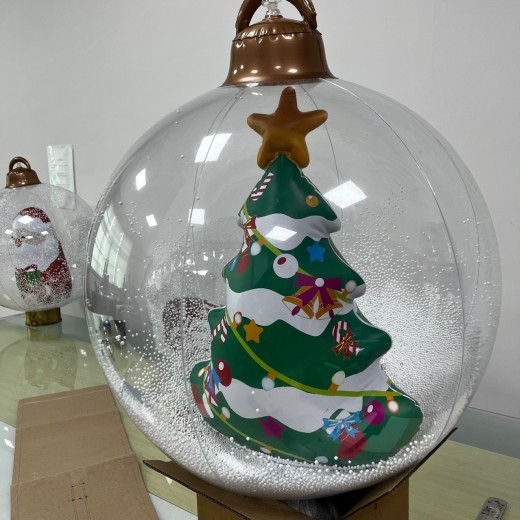 Manualidades colgantes de bolas navideñas inflables