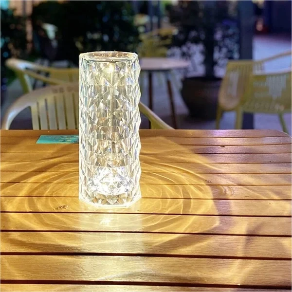 ✨ Prism Rose Lamp: Luxe Glow 🌹