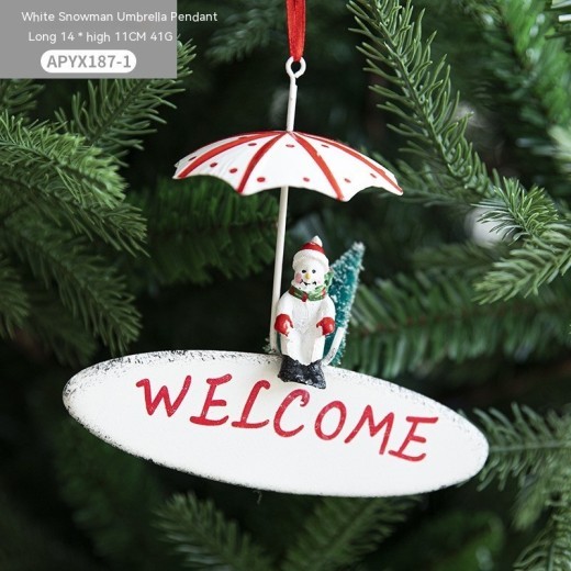 Colgante de paracaídas de globo aerostático navideño de hierro nórdico, decoraciones creativas, adornos colgantes para árbol