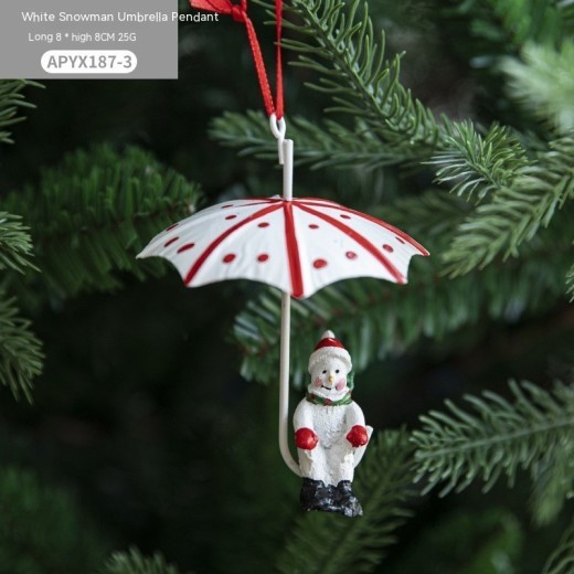 Colgante de paracaídas de globo aerostático navideño de hierro nórdico, decoraciones creativas, adornos colgantes para árbol