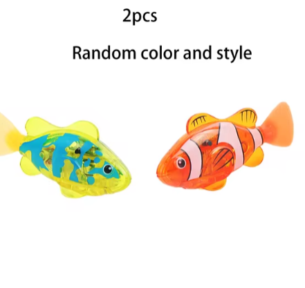 Juguetes interactivos de pez robot para gatos y perros