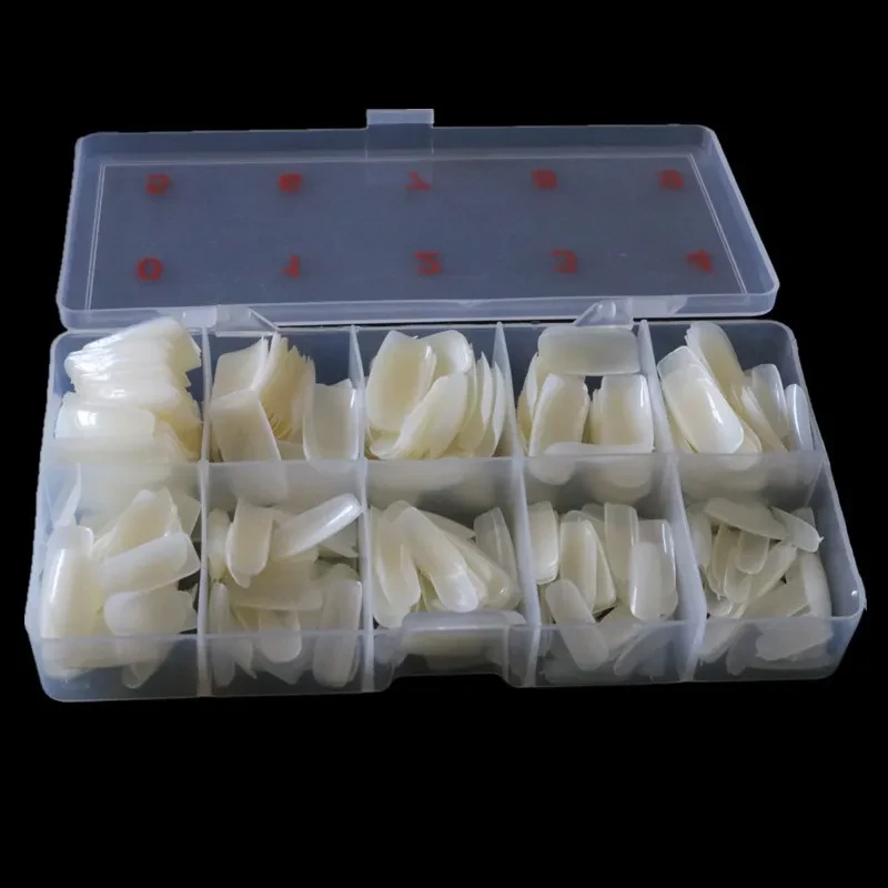 Set de 500 piezas de decoración de uñas transparente