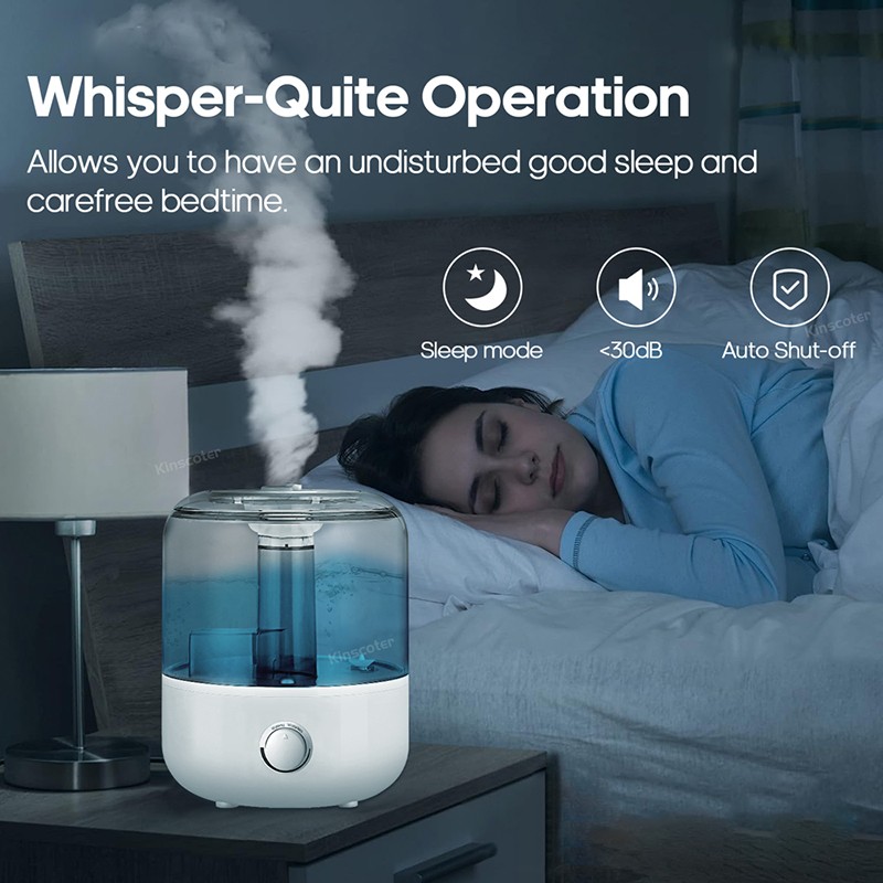 Humidificador de aire KINSCOTER de 3 l, difusor de aroma de gran capacidad con control remoto y temporizador.