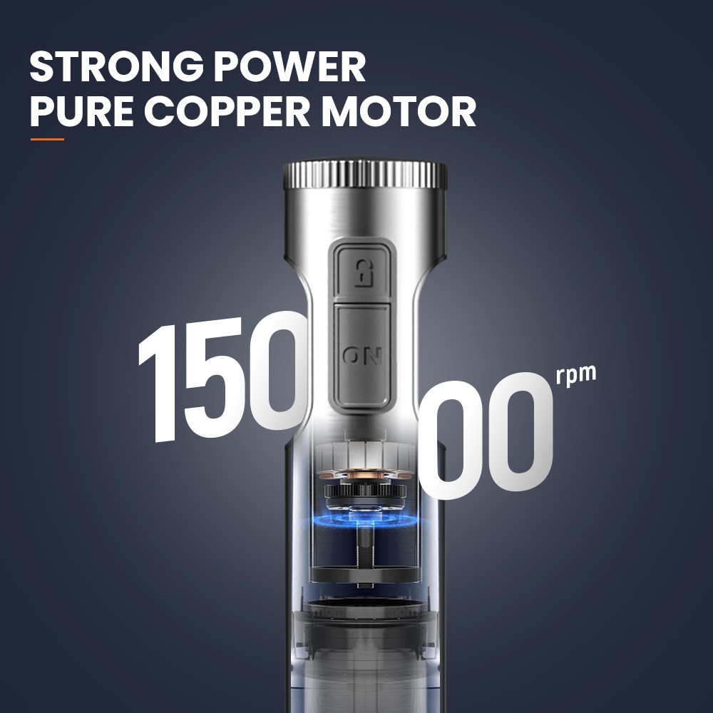 Batidora de mano MIUI de 1000 W, 4 en 1, de acero inoxidable, con vaso de 700 ml y procesador de 500 ml