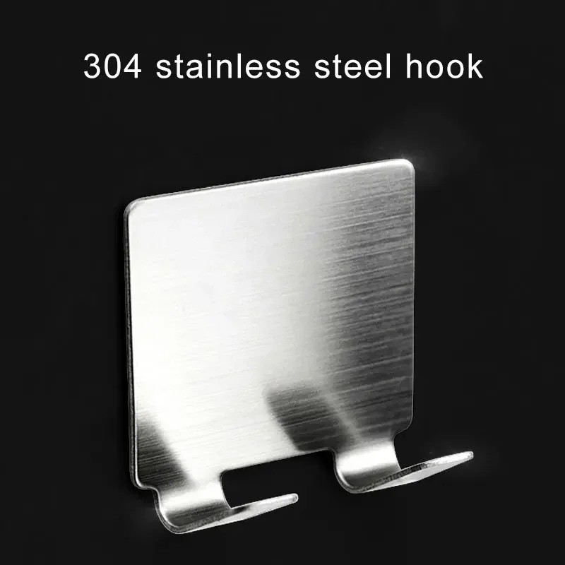 2 soportes para maquinillas de afeitar de acero inoxidable 304 y organizador de ganchos de baño para almacenamiento compacto de maquinillas de afeitar.