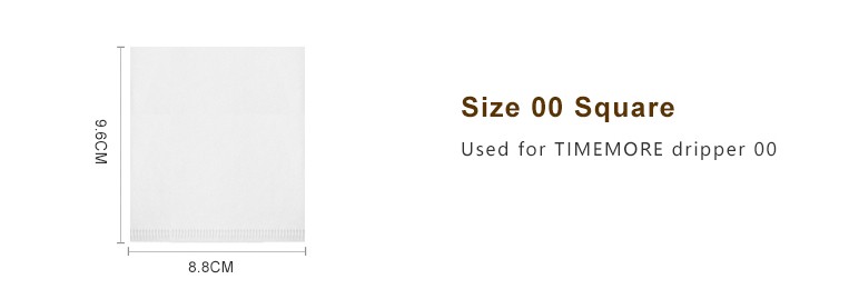 TIMEMORE Papel de filtro de café 50 piezas Filtro de goteo manual en forma de V para verter