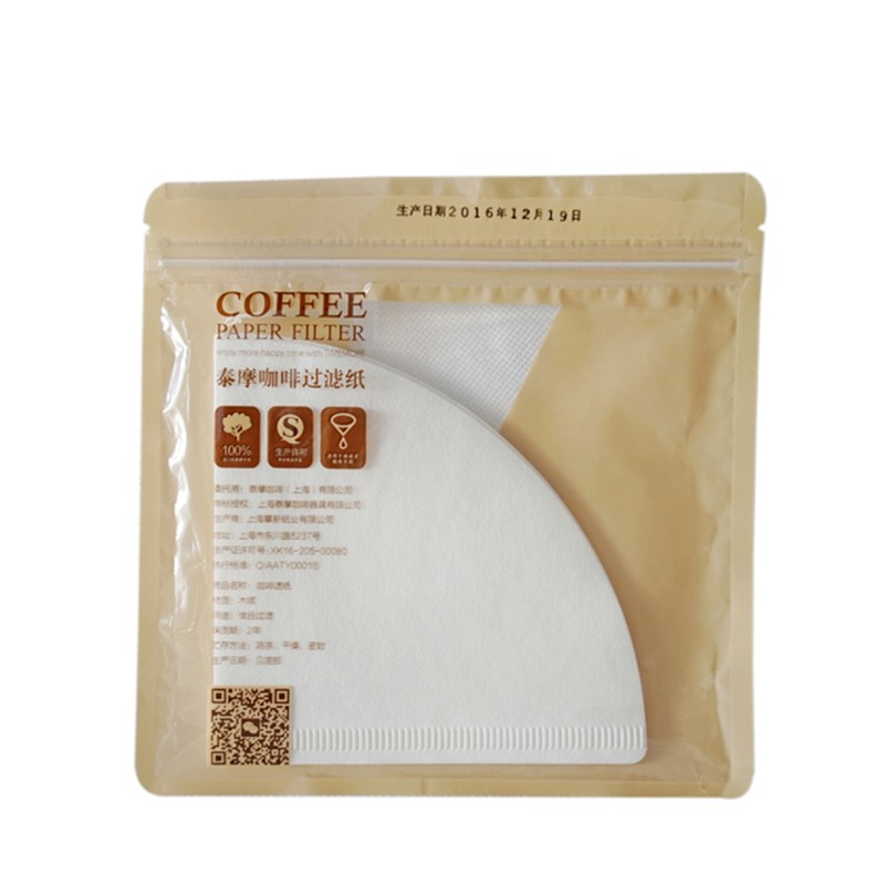 TIMEMORE Papel de filtro de café 50 piezas Filtro de goteo manual en forma de V para verter