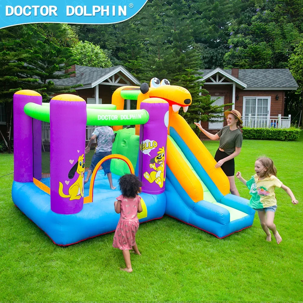 Cama inflable pequeña para saltar con castillo para niños