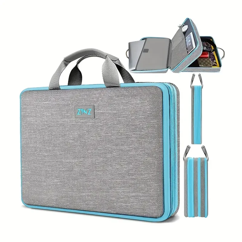 Maletín para portátil de 39,62 a 40,64 cm, expandible y compatible con la TSA.