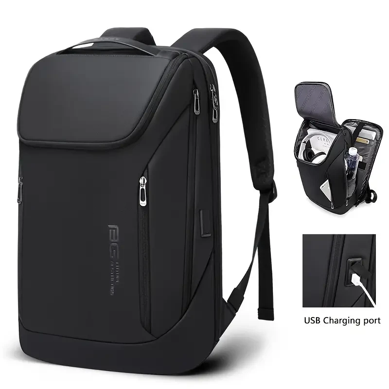Mochila minimalista de viaje de negocios para hombre: bolso para portátil de 15,6 pulgadas con gran capacidad