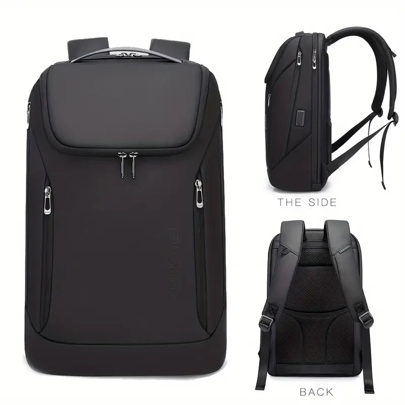 Mochila minimalista de viaje de negocios para hombre: bolso para portátil de 15,6 pulgadas con gran capacidad
