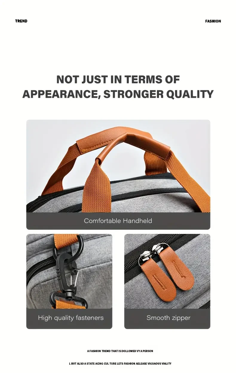 Mochila de gran capacidad, bolso multifuncional para computadora, mochila de negocios