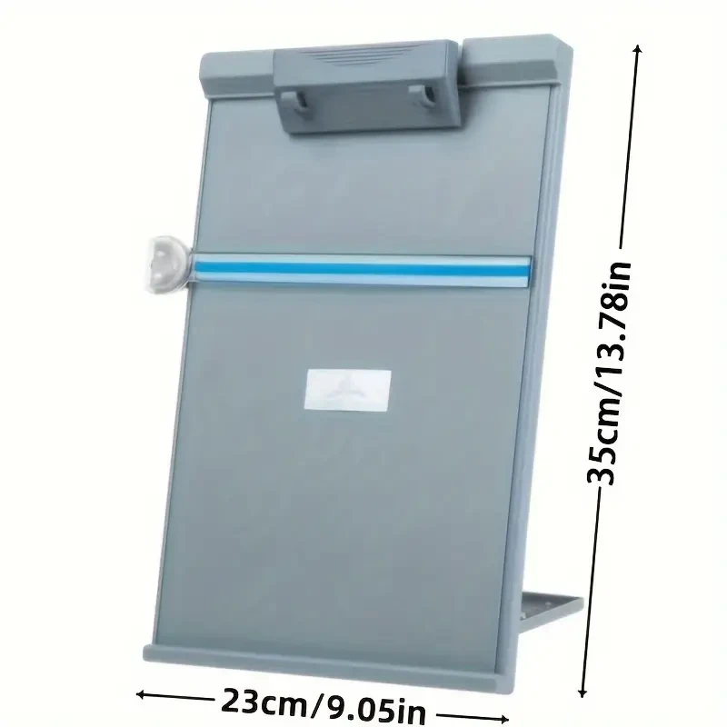 Organizador de escritorio plegable y versátil de ABS: archivador con clip, soporte para escribir y estantería para leer y escribir, ideal para el regreso a clases.