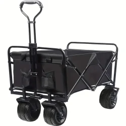 Carro de playa plegable y resistente