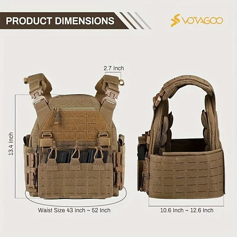 Chaleco táctico de airsoft con peso