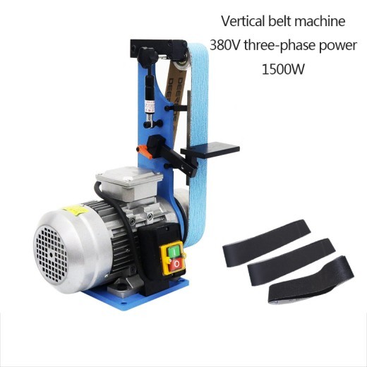 Lijadora de banda vertical pequeña, fresadora eléctrica para carpintería, pulidora y afiladora de cuchillos.
