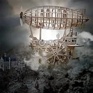 Robotime Rokr - Rompecabezas de madera 3D para niños, modelo de vehículo aéreo, corte láser, LK702