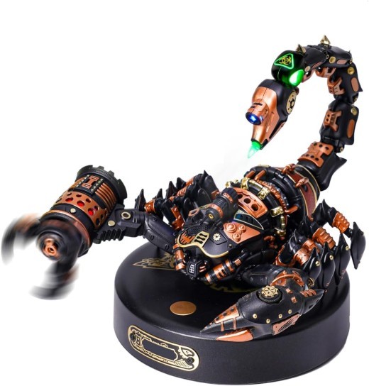 Rompecabezas metálico 3D ROBOTIME ROKR de Escorpión Emperador para adultos, regalo para adolescentes (123 piezas, MI04)