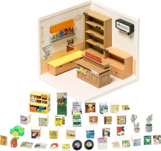 Kits de casa de muñecas en miniatura ROBOTIME DIY Super Store Fascinating Book Store Kit DW004