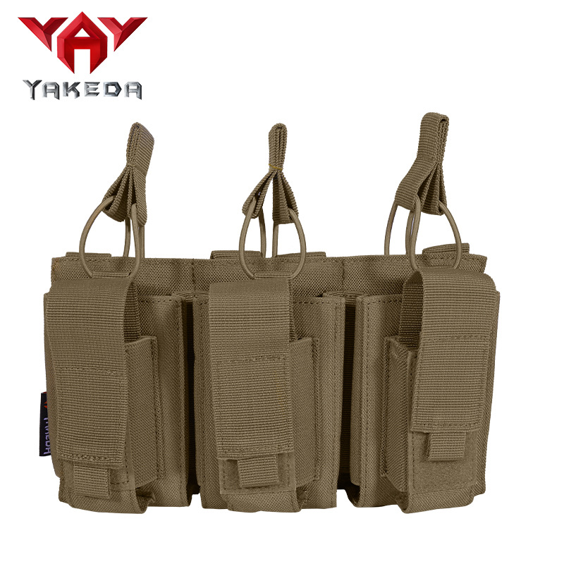 Bolsa táctica para accesorios Triplet, 1000D, con clip para huevos, riñonera Molle.