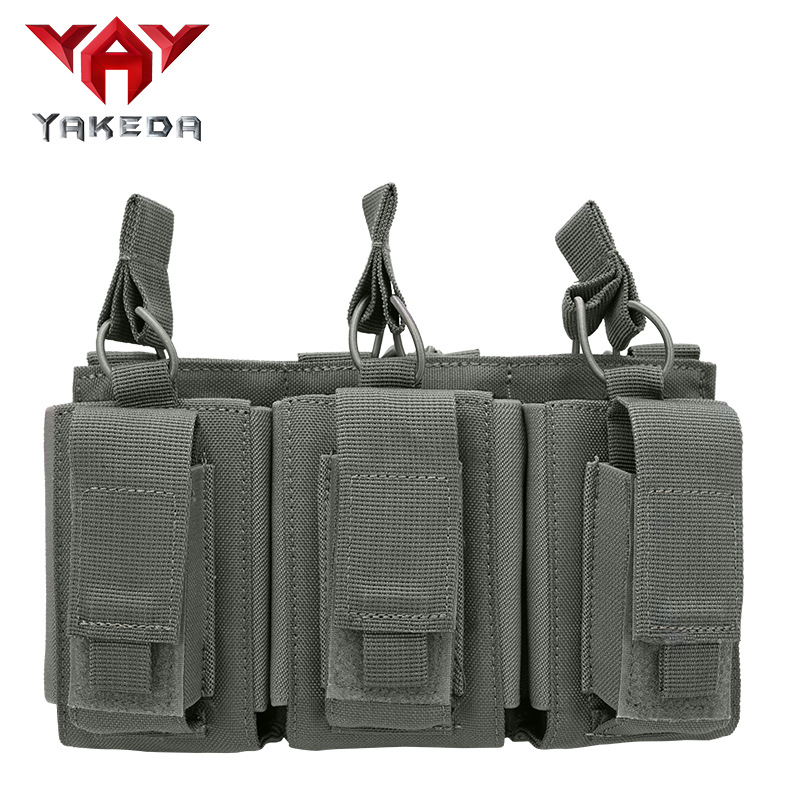 Bolsa táctica para accesorios Triplet, 1000D, con clip para huevos, riñonera Molle.