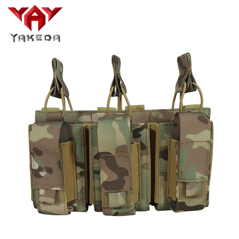 Bolsa táctica para accesorios Triplet, 1000D, con clip para huevos, riñonera Molle.