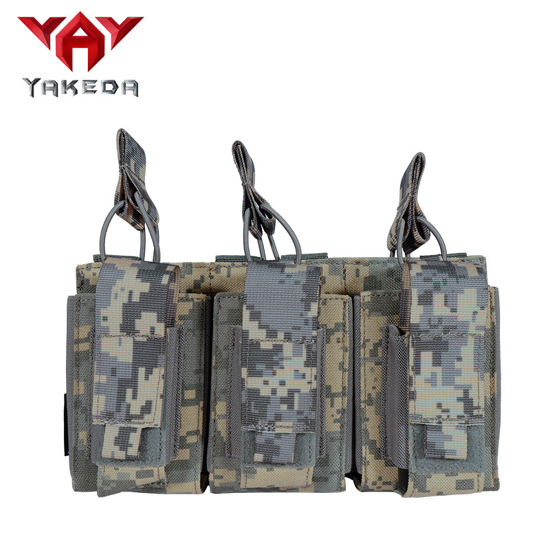 Bolsa táctica para accesorios Triplet, 1000D, con clip para huevos, riñonera Molle.
