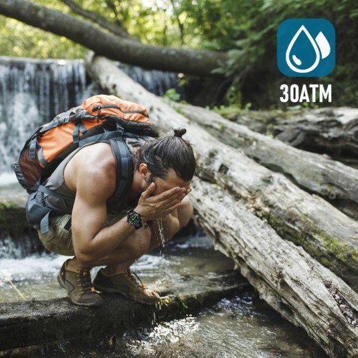 Reloj táctico electrónico impermeable con doble pantalla