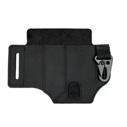 Estuche de cuero para herramientas tácticas EDC vintage para exteriores