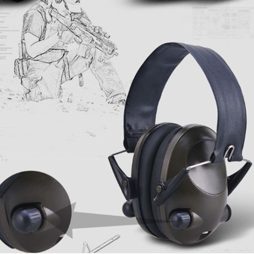 Auriculares tácticos ajustables con protección militar y antirruido