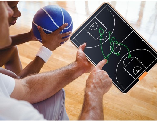 Pizarra LCD de 21 pulgadas para presentación táctica de baloncesto con escritura a mano