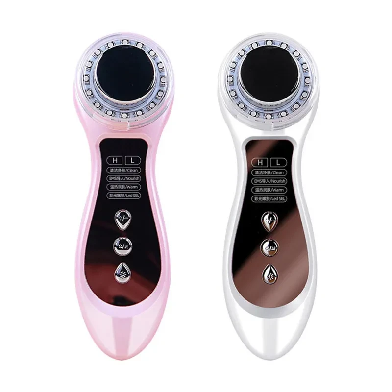 Instrumento de importación con luz de color, masaje facial cálido, instrumento de exportación limpio