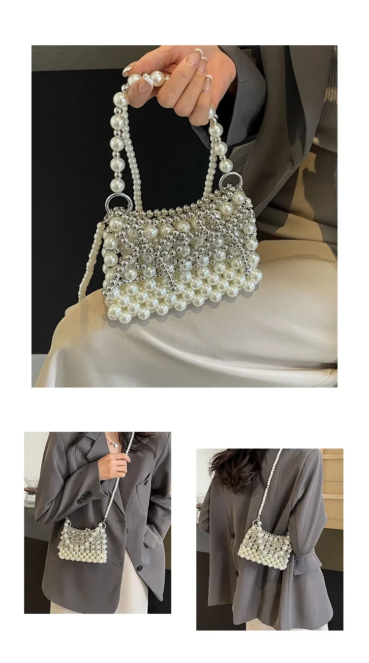 Bolso de lujo para mujer Dinner Pearl
