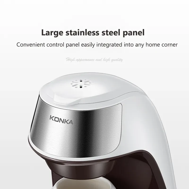 Cafetera portátil pequeña americana totalmente automática para oficina en casa