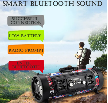 Altavoz Bluetooth inalámbrico portátil de alta potencia y resistente al agua