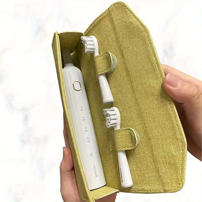 Estuche portátil para cepillos de dientes eléctricos, soporte de viaje, funda protectora universal, funda de tela resistente.