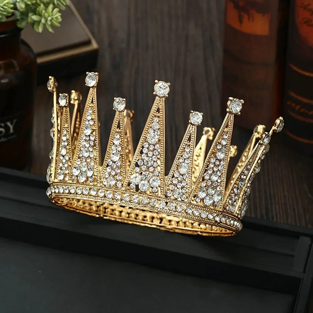 Corona de novia hueca - Accesorio para el cabello de diamantes