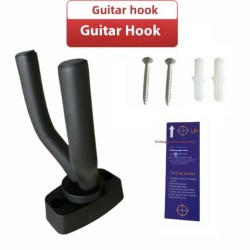 Gancho para guitarra, gancho corto para guitarra, gancho de pared para ukelele, gancho de metal para guitarra de madera, accesorios para guitarra